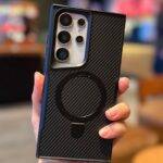 Carbon Stand Metal Magsafe Case for Samsung - Image 2