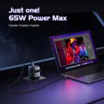 UGREEN QPAI ROBOT 3-Port 65W USB C GaN Fast Charger - Image 3