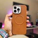 Premium Pu Lather Magsafe Case For iPhone
