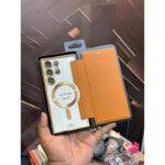 Samsung Electroplated Transparent Leather Magsafe Case - Image 4