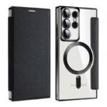 Samsung Electroplated Transparent Leather Magsafe Case - Image 2