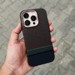 LUXO Life Carbon Fiber Texture Matte Bumper iPhone Case (Mixed-Black) - Image 2