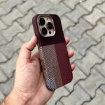 LUXO Life Carbon Fiber Texture Matte Bumper iPhone Case (Mixed-Red-New) - Image 3