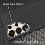 LUXO Life Carbon Fiber Texture Matte Bumper iPhone Case (Black) - Image 2