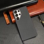 LUXO Life Carbon Fiber Texture Matte Bumper iPhone Case (Black)
