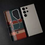 LUXO Life Carbon Fiber Texture Matte Bumper iPhone Case (Red-Green) - Image 2