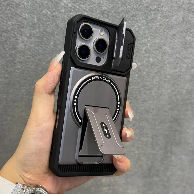 CamSheell Folding Bracket Armor Magnetic Case for iPhone - Image 4