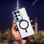 Crystal Clear Camera Stand Case For Samsung Galaxy
