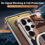 Carbon Fibre Magnetic Kickstand Metal Case for Samsung - Image 5