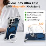 Carbon Fibre Magnetic Kickstand Metal Case for Samsung - Image 6