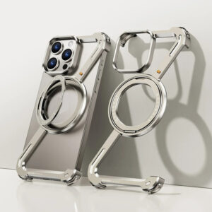 Z Shaped Metal Magsafe Case with Stand for iPhone