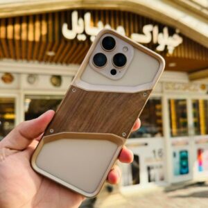 Wooden Aluminum Metal Cell Frameless Bumper Armor Shockproof Protective iPhone Case