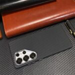 LUXO Life Carbon Fiber Texture Matte Bumper iPhone Case (Black) - Image 5