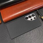LUXO Life Carbon Fiber Texture Matte Bumper iPhone Case (Black) - Image 4
