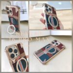 Carbon Fibre Magnetic Kickstand Metal Case for iPhone - Image 3