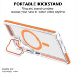 Anti Yellow Crystal Clear Camera Stand Protective Case For Samsung - Image 6