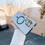 Anti Yellow Crystal Clear Camera Stand Protective Case For Samsung - Image 9