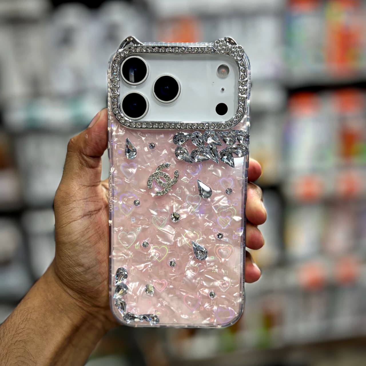 Luxury Diamond-Cut Stone Rhinestone Case for iPhone