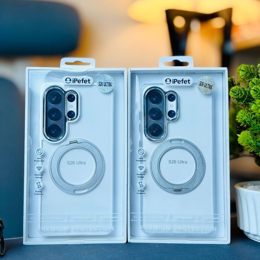 iPefet Clear & Matte Case with Metal Kick-Stand for Ultra series