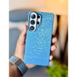 Knit Phone Brand Case with Metal Camera Protector For Samsung Ultra Series - Image 3