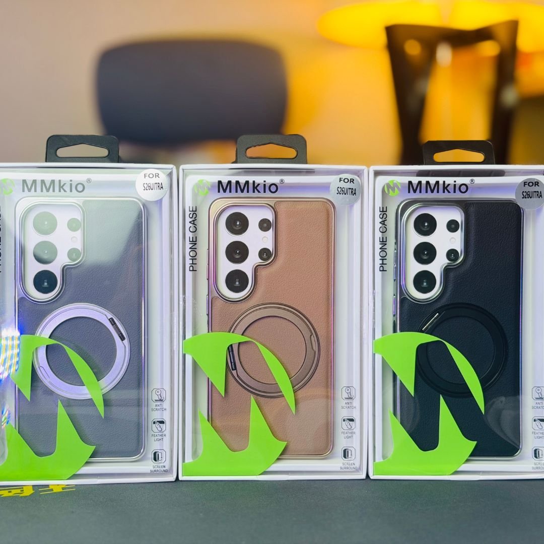 MMkio Leather Case with Metal KickStand For Ultra Series