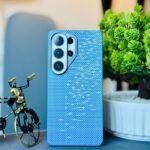 Knit Phone Brand Case with Metal Camera Protector For Samsung Ultra Series - Image 5