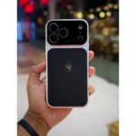 Premium Leather Tuxtured Strong Grip and Lens Safety Design Phone Case for iPhone - Image 2