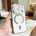 Sanptoch Clear Shockproof Magsafe Lens Stand Phone Case For iPhone - Image 10