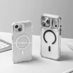 Sanptoch Clear Shockproof Magsafe Lens Stand Phone Case For iPhone - Image 4