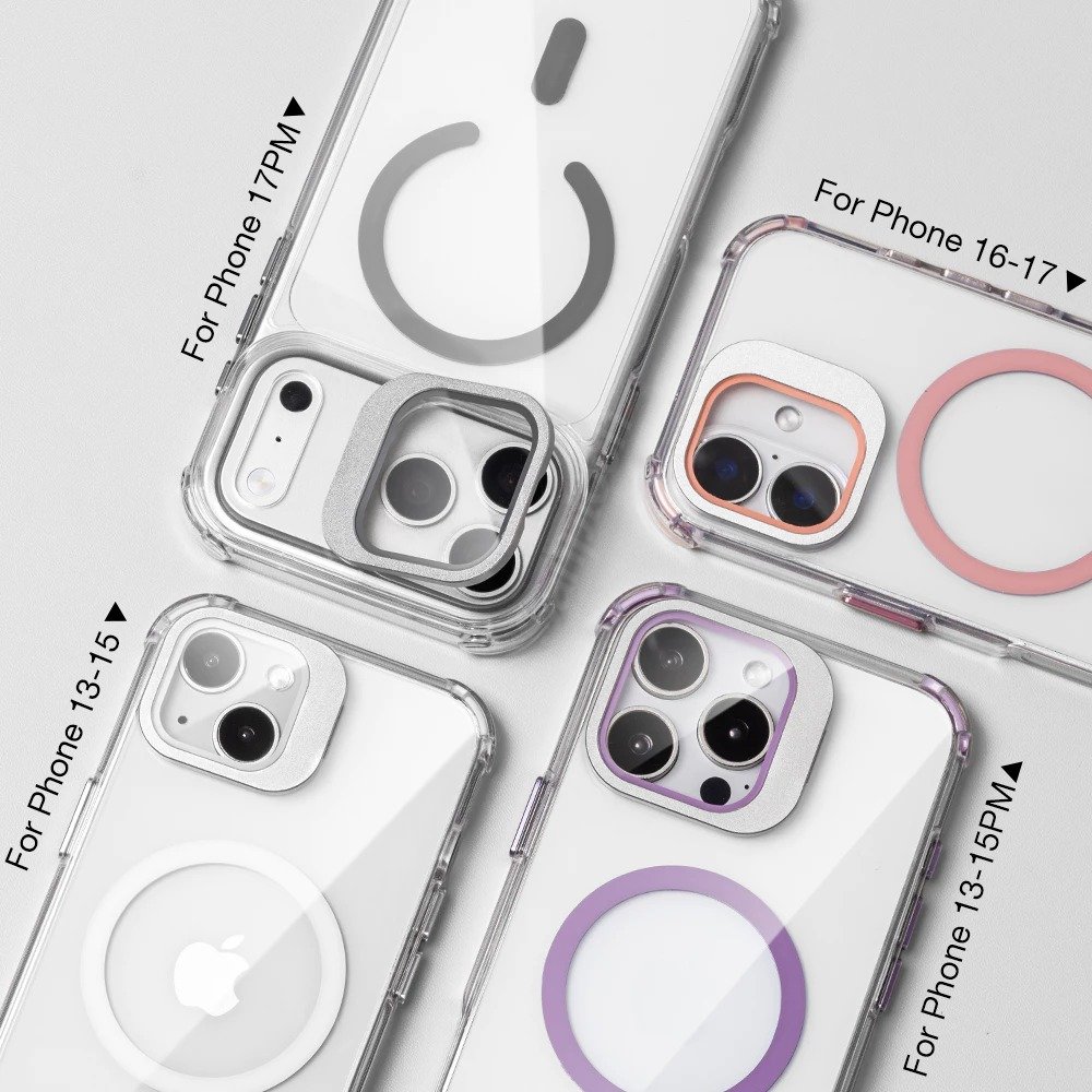 Sanptoch Clear Shockproof Magsafe Lens Stand Phone Case For iPhone - Image 6