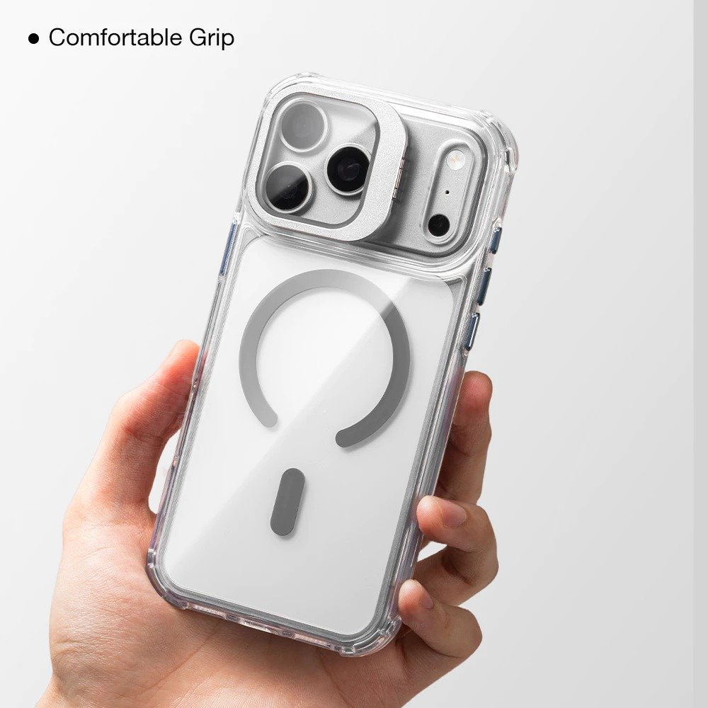 Sanptoch Clear Shockproof Magsafe Lens Stand Phone Case For iPhone