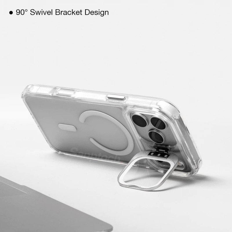 Sanptoch Clear Shockproof Magsafe Lens Stand Phone Case For iPhone - Image 8